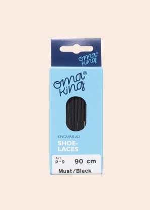 Oma King batų raišteliai juodi 90cm