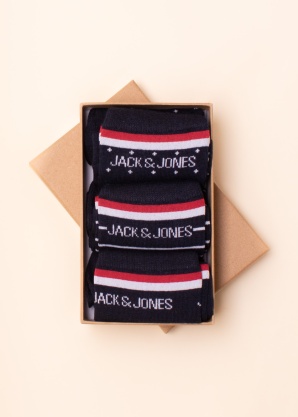 Jack & Jones kojines 3 poros Carbo dovanų dėžutėje