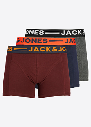 Jack & Jones kelnaitės Lichfield Trunks 3 Pack