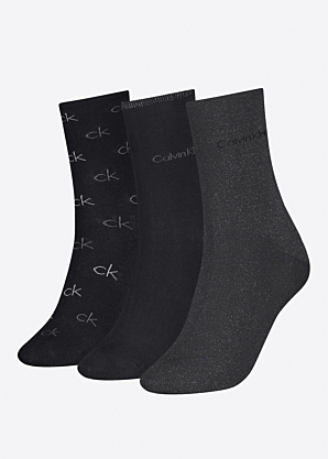 Calvin Klein kojines 3 poros dovanų dėžutėje