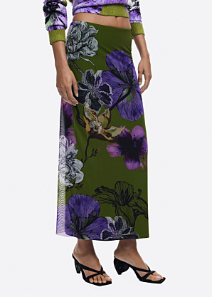 Desigual sijonas Tulleflowers Lacroix