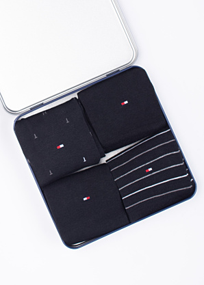 Tommy Hilfiger kojines 4 poros dovanų dėžutėje