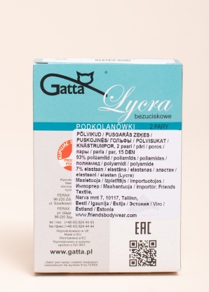 Gatta puskojinės 2 poros 15 den