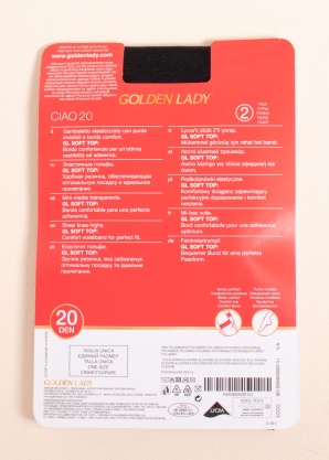 Golden Lady puskojinės 2 poros Ciao 20 den