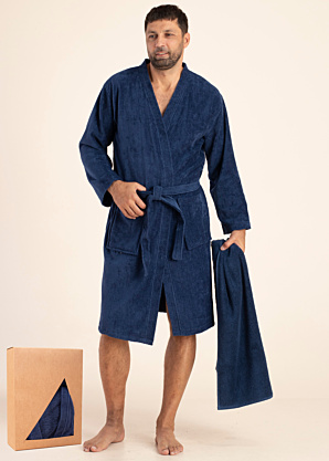 Lundeberg chalatas ir pirties rankšluostis dovanų dėžutėje