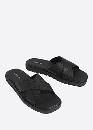 Calvin Klein sandalai Sq Molded Xcross Lth
