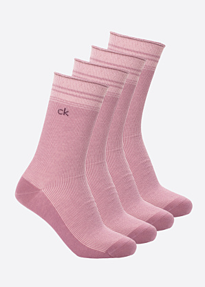 Calvin Klein kojinės Lurex Stripe 4 poros