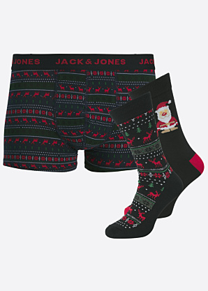 Jack & Jones kelnaitės Taip kojinės Xmas dovanų dėžutėje