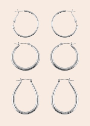 Pieces auskarai 3 poros