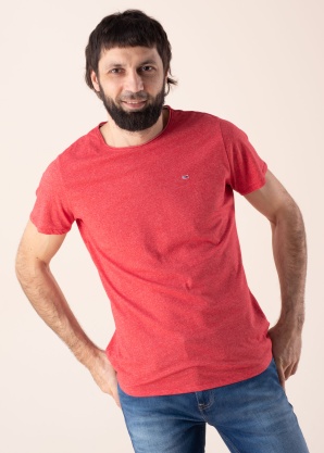 Tommy Jeans marškinėliai Tjm Xslim Jaspe Neck Ext