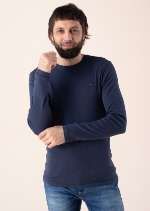 Tommy Jeans marškinėliai Tjm Original Rib Longsleeve Tee