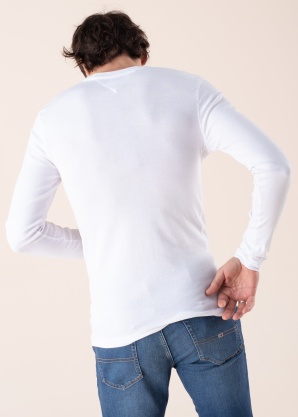 Tommy Jeans marškinėliai Tjm Original Rib Longsleeve Tee