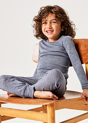 Name It Mini Merino vilnos termo marškinėliai Wax Wool Rib