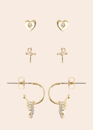 Pieces auskarai Armany 3 poros