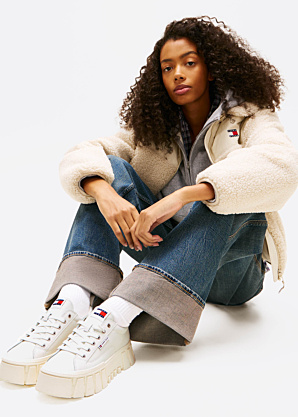 Tommy Jeans laisvalaikio bateliai Vulc Flatform Leather