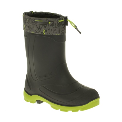 Kamik Snobuster1 – Stivali Di Gomma Leggeri Da Neve Con Ghetta Antineve, Prodotto Vegano, Made In Canada, Tomaia In Gomma Helio