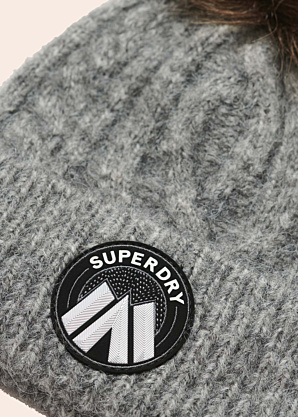 SuperDry žieminė kepurė Cable Luxe