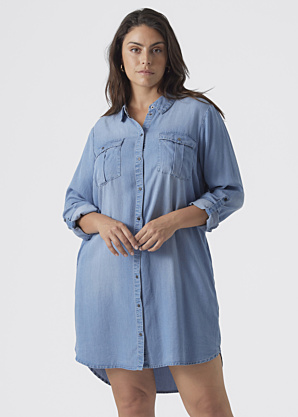 Vero Moda Curve džinsinė suknelė Sigga