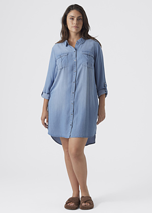 Vero Moda Curve džinsinė suknelė Sigga